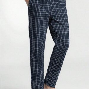 HP-08 Navy Grid Check Pajama